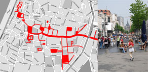 Antwerp Pedestrian Network and Meir