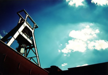 coal tower lift industrial abandoned complex essen germany ruhr