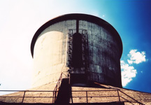 abandoned industrial cooling tower rurh germany factory